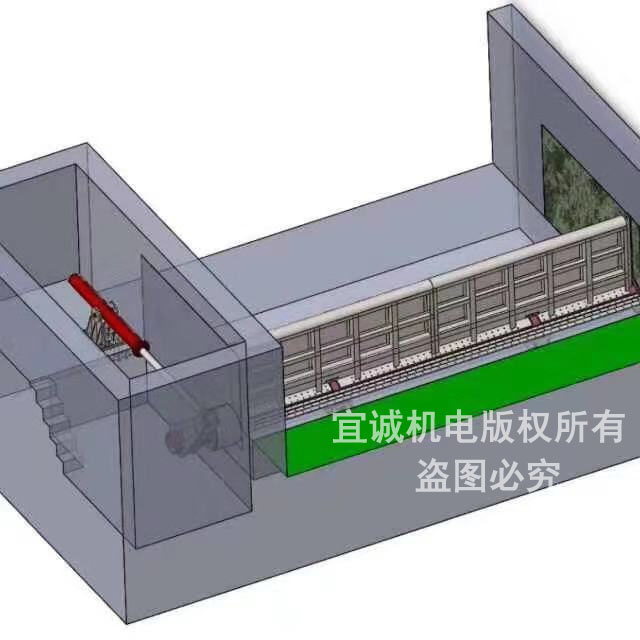 底橫軸鋼壩結(jié)構(gòu)圖